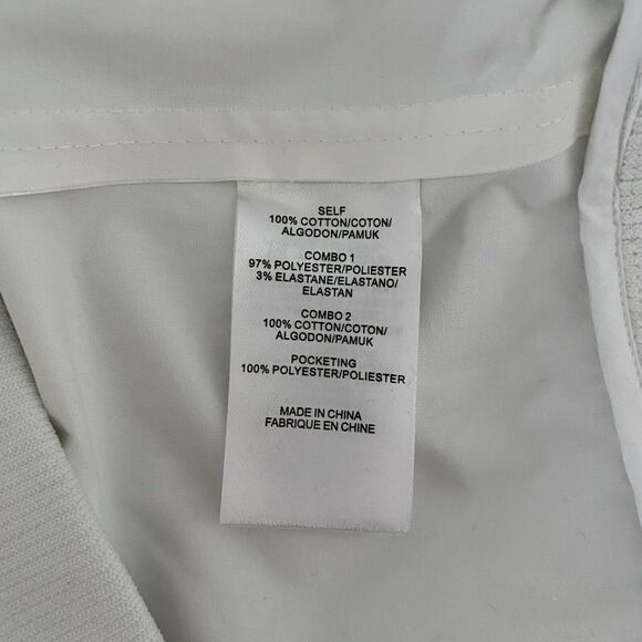 Tibi Womens Zip Up Coated Hooded Jacket Long Sleeve White XS - Picture 7 of 9